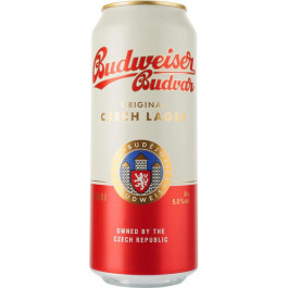   Budweiser Пиво  Budvar Original світле, 5%, з/б, 0.5 л (8594403707687)