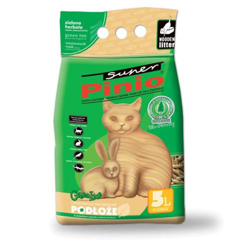 Super Pinio Wood Cat Litter Green Tea 5 л (5905397013198) - зображення 1