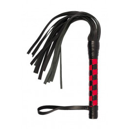   Slash VIP Leather Flogger Black & Red (SL280139)