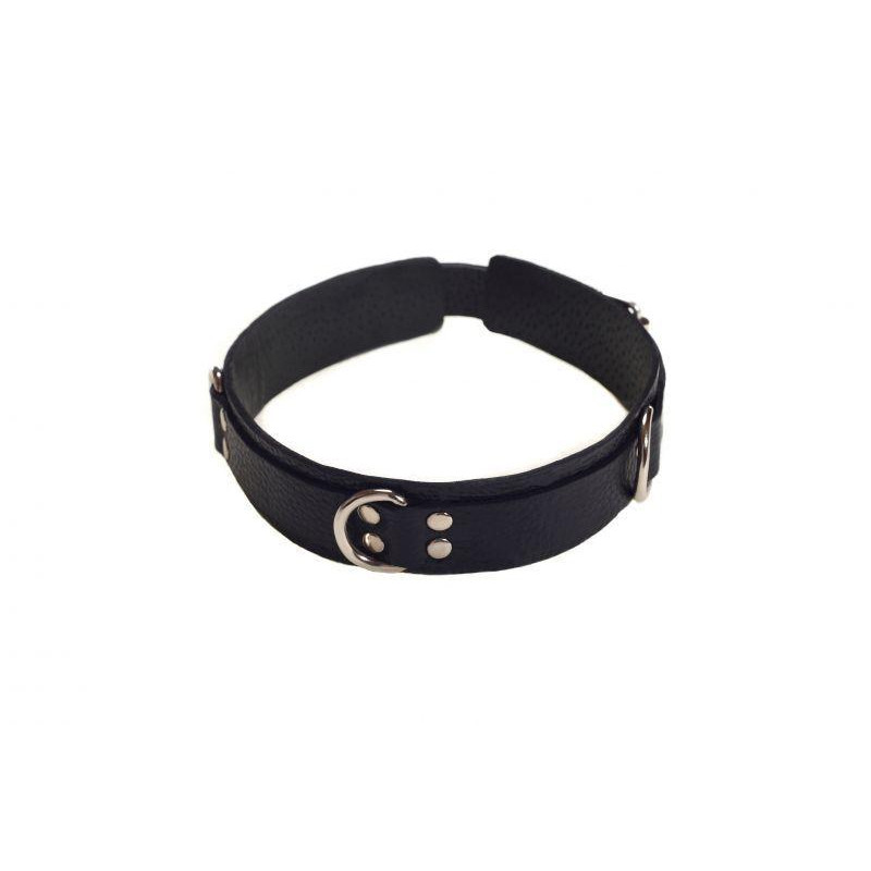 Slash Slave leather collar, black (SL280240) - зображення 1