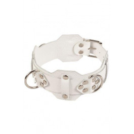   Slash VIP Leather Collar, white (SL280171)