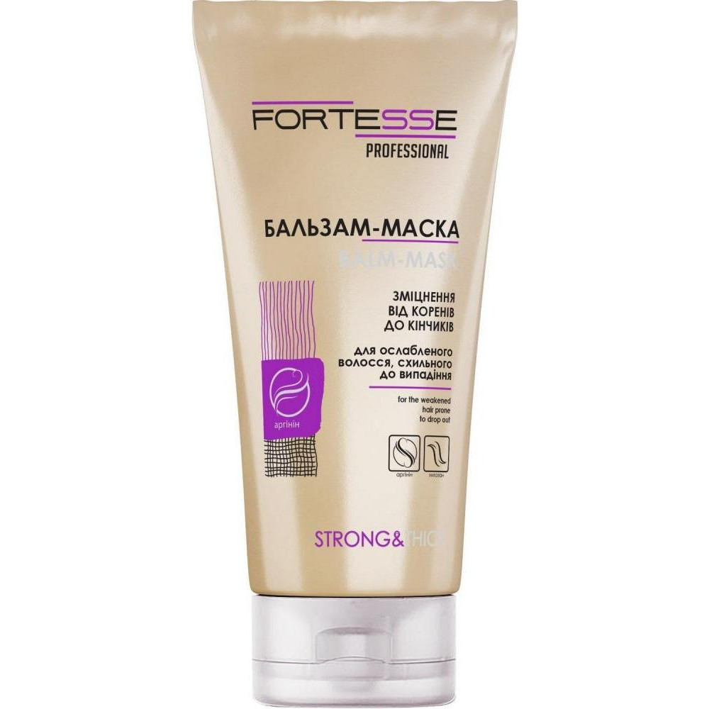 Fortesse Pro Зміцнювальна бальзам-маска  Strong & Thick для ослабленого, схильного до випадання волосся 200 мл (4 - зображення 1