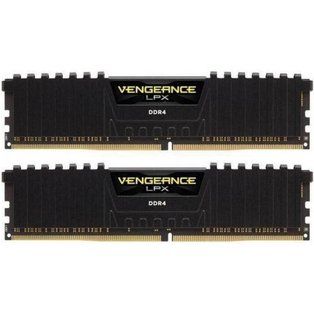 Corsair 16 GB (2x8GB) Black DDR4 3600 MHz Vengeance LPX (CMK16GX4M2D3600C18) - зображення 1