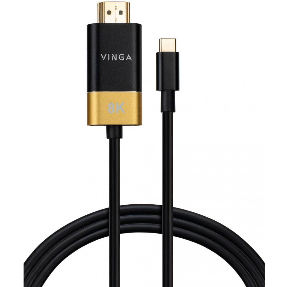 Vinga USB Type-C to HDMI v2.1 1.5m Black (VCPVCCH2115) - зображення 1