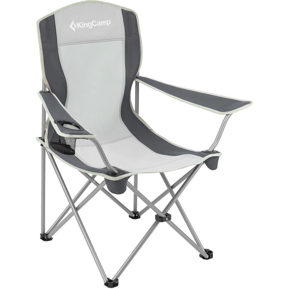 KingCamp Arms Chairin Steel Black/Medium Grey (KC3818_black_medium_grey) - зображення 1