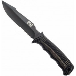   SOG SEAL Strike Part Serr Blk TiNi Delx Molded Shth-Ti (SOG SS1003-CP)