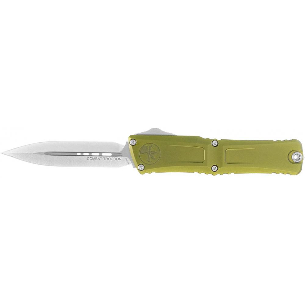 Microtech Combat Troodon Gen III Double Edge Stonewash OD Green (1142-10OD) - зображення 1