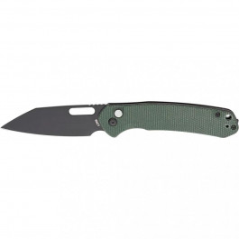   CJRB Pyrite Wharncliffe BB Micarta AR-RPM9 Steel Green (J1925A-BMGN)