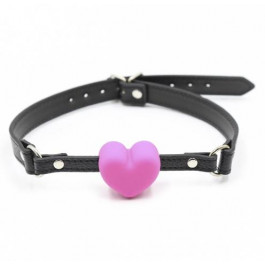   DS Fetish Кляп DS Fetish Mouth gag heart pink/black (222401086)