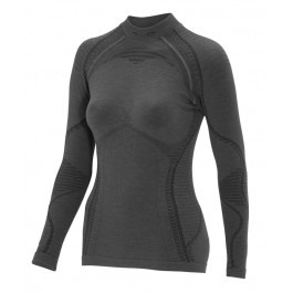   Accapi Жіноча термокофта  Ergowool Long Sleeve Shirt Woman Iron/Black (ACC WА711.6799) XS/S