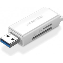   UGREEN Card Reader TF/SD USB 3.0 White (40753)