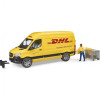 Bruder MB Sprinter курьер DHL с фигуркой (02671) - зображення 1