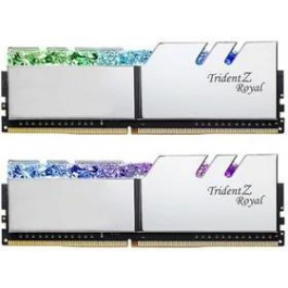   G.Skill 32 GB (2x16GB) DDR4 3200 MHz Trident Z Royal Silver (F4-3200C16D-32GTRS)