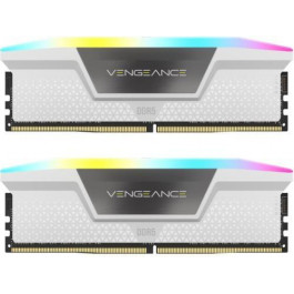   Corsair 32 GB (2x16GB) DDR5 5600 MHz Vengeance RGB White (CMH32GX5M2B5600C40W)