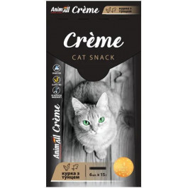   AnimAll Snack Creme з куркою та тунцем 6х15 г (176406)