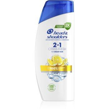 Head & Shoulders Citrus Fresh 2v1 шампунь проти лупи для жирного волосся 625 мл - зображення 1