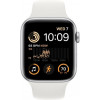 Apple Watch SE 2 GPS 44mm Silver Aluminum Case with White Sport Band - S/M (MNTH3) - зображення 3