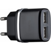 Hoco C12 2.4A 2USB Black - зображення 1