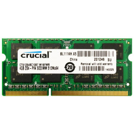   Crucial 4 GB SO-DIMM DDR3 1066 MHz (CT51264BC1067)