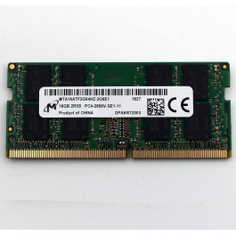   Micron 16 GB SO-DIMM DDR4 2666 MHz (MTA16ATF2G64HZ-2G6E1)