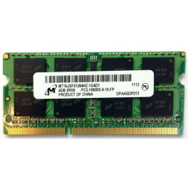   Micron 4 GB SO-DIMM DDR3 1333 MHz (MT16JSF51264HZ-1G4D1)