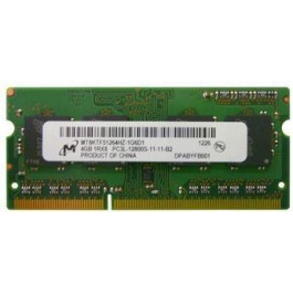   Micron 4 GB SO-DIMM DDR3L 1600 MHz (MT8KTF51264HZ-1G6P1)