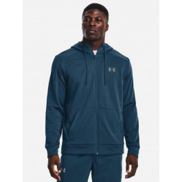   Under Armour Толстовка на блискавці чоловіча  Ua Armour Fleece Fz Hoodie-Blu 1373357-437 S Синя (195253839122)