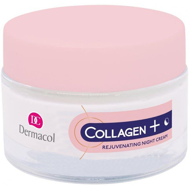 Dermacol Крем для лица  Collagen Plus ночной омолаживающий интенсивный, 50 мл (8595003110341) - зображення 1