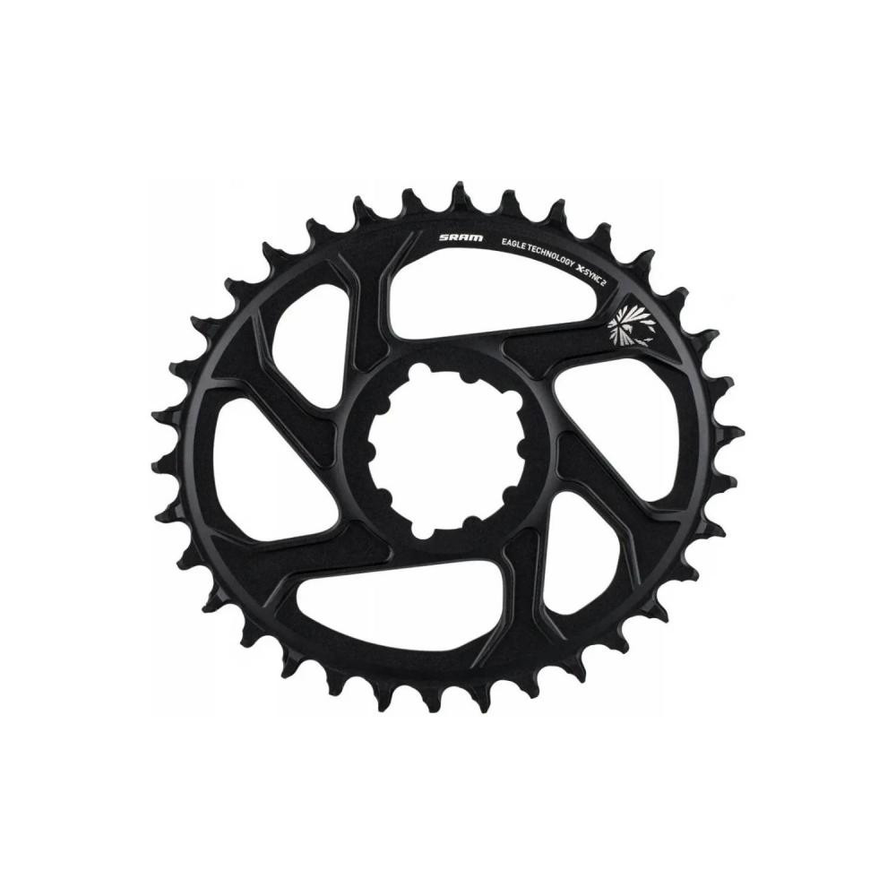 SRAM Зірка  X-SYNC 2 Oval 34T Direct Mount 6mm Offset Alum Eagle Black (vys-11.6218.038.030) - зображення 1