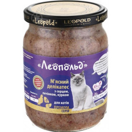   Леопольд Мясной деликатес с сердцем, печенкой и курицей 500 г (4820185490153)