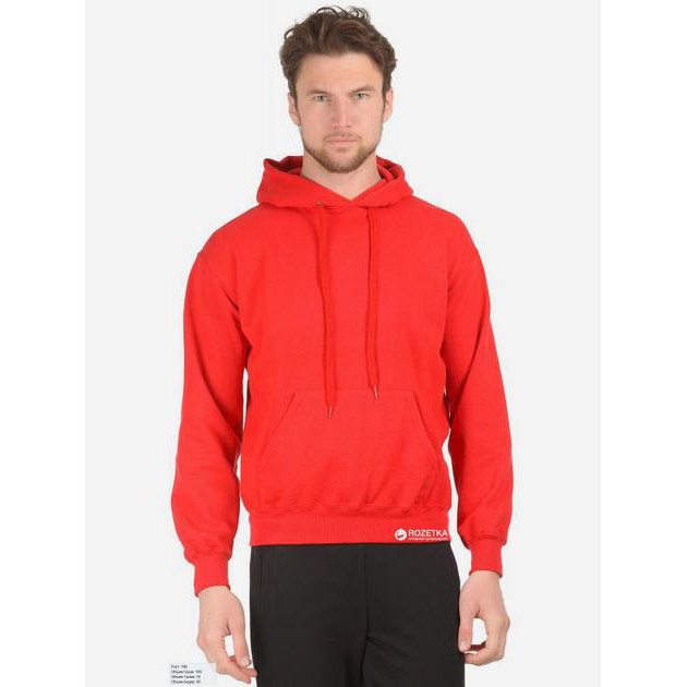 Fruit of the Loom Худі утеплене чоловіче  Hooded Sweat 062208040 S Червоне - зображення 1