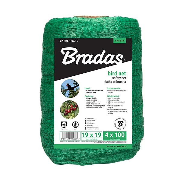 Bradas Сітка захисна, BIRD NET, 10 г/м2, 4х500м, AS-BN10191940500 - зображення 1