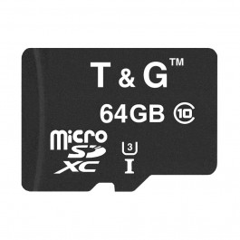   T&G 64 GB microSDXC Class 10 UHS-I (U3) TG-64GBSDU3CL10-00