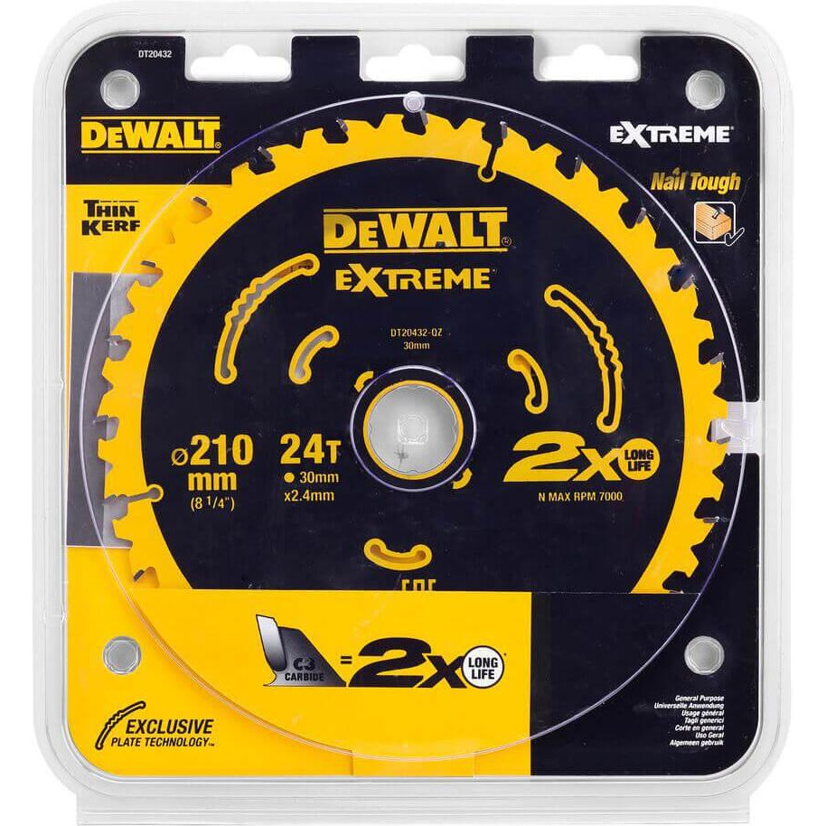 DeWALT Extreme 210х30x2,0мм (DT20432) - зображення 1