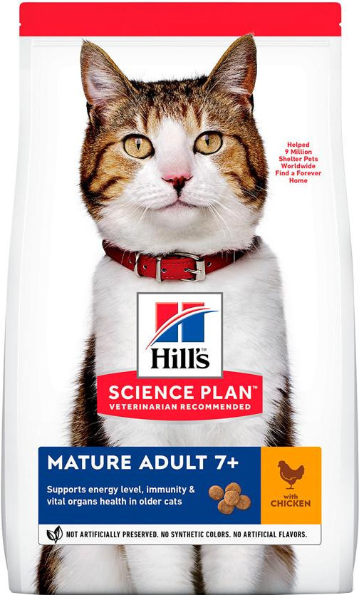 Hill's Science Plan Feline Mature Adult 7+ Chicken 10 кг (604178) - зображення 1