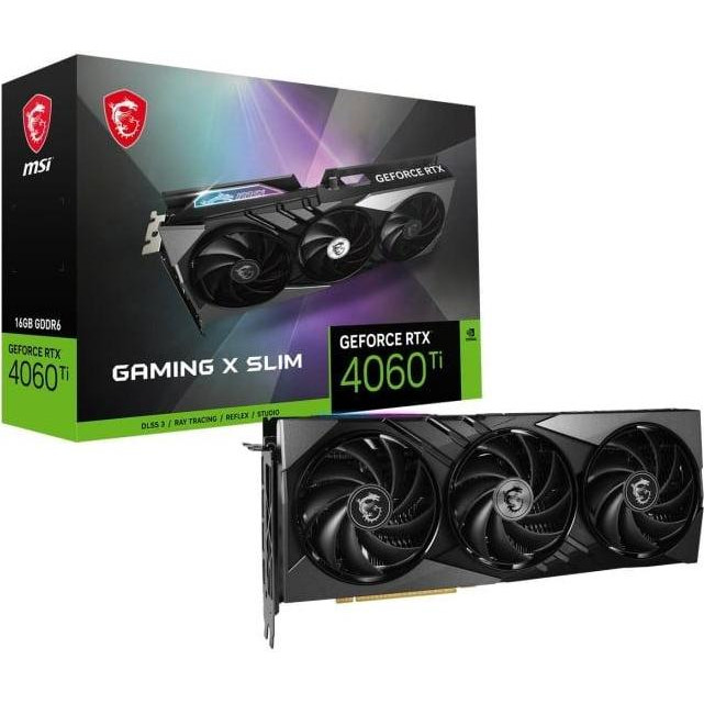 MSI GeForce RTX 4060 Ti GAMING X SLIM 16G (912-V517-011) - зображення 1