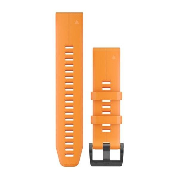 Garmin Ремешок для Garmin  5 Plus 22mm QuickFit Spark Orange Silicone (010-12740-04) - зображення 1