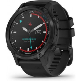   Garmin Descent Mk2S Carbon Grey with Black Silicone Band (010-02403-04)