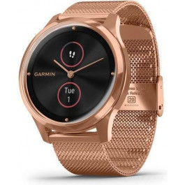   Garmin Vivomove Luxe 18K Rose Gold PVD Stainless Steel w. Rose Gold Milanese B. (010-02241-24)