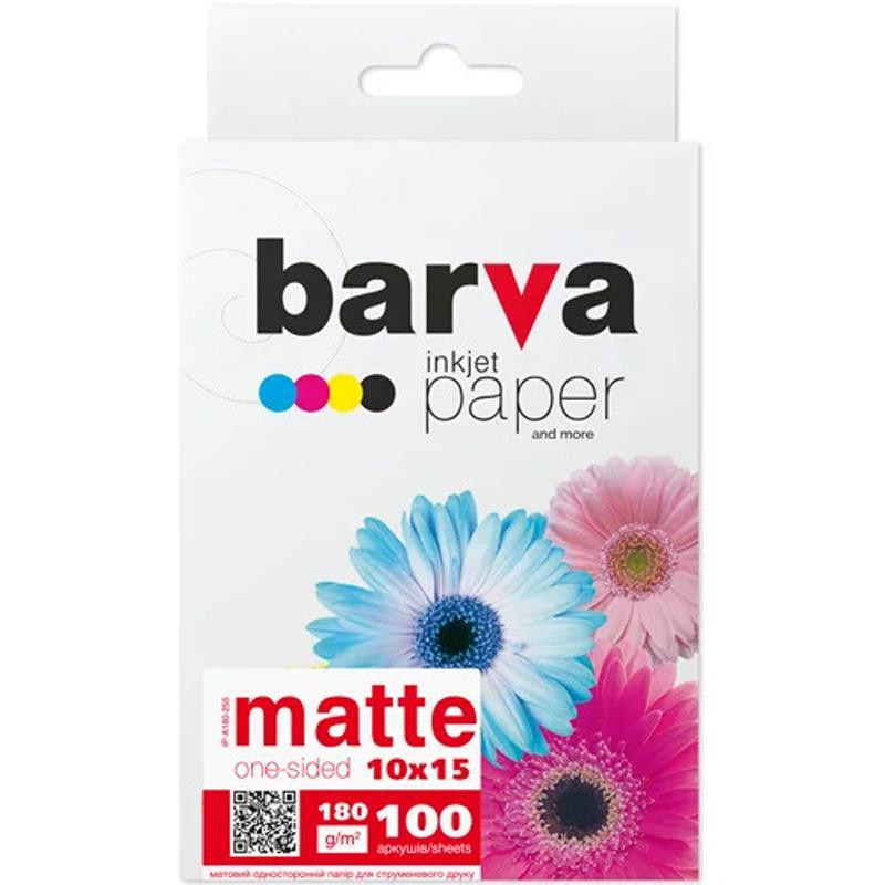 Barva 10x15,180 g/m2, matt, 100арк (A180-255) - зображення 1