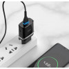 Hoco C12 2.4A 2USB Type-C Black - зображення 3