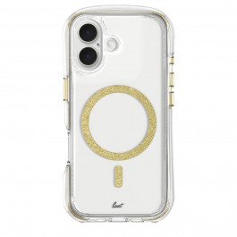   LAUT AERO SPARKLE case with MagSafe for iPhone 16 Plus - Crystal Gold (L_IP24C_AS_GD)