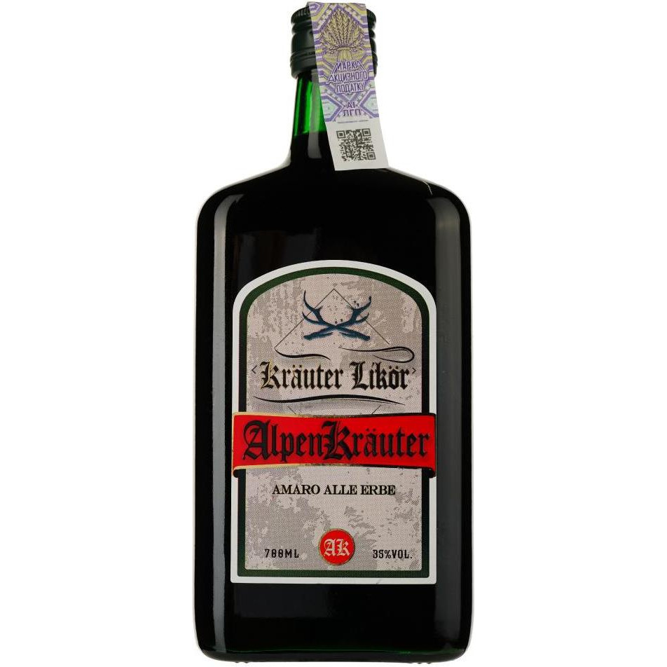 Amaro Лікер  Alpen Krauter, 35%, 0,7 л (8006063900624) - зображення 1