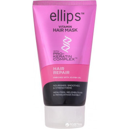   Ellips Маска для волос  Vitamin Hair Mask Repair with Pro-Keratin Complex Восстановление, с маслом жожоба, 