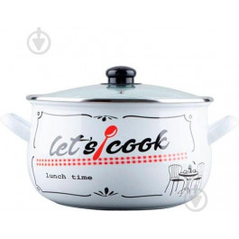   GUSTO Lets Cook White 22 см 5.1 л (GT-T-122-LCW)