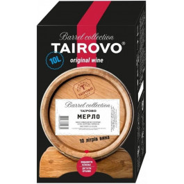   Tairovo Вино  Мерло червоне сухе bag-in-box 10 л (4820236722684)