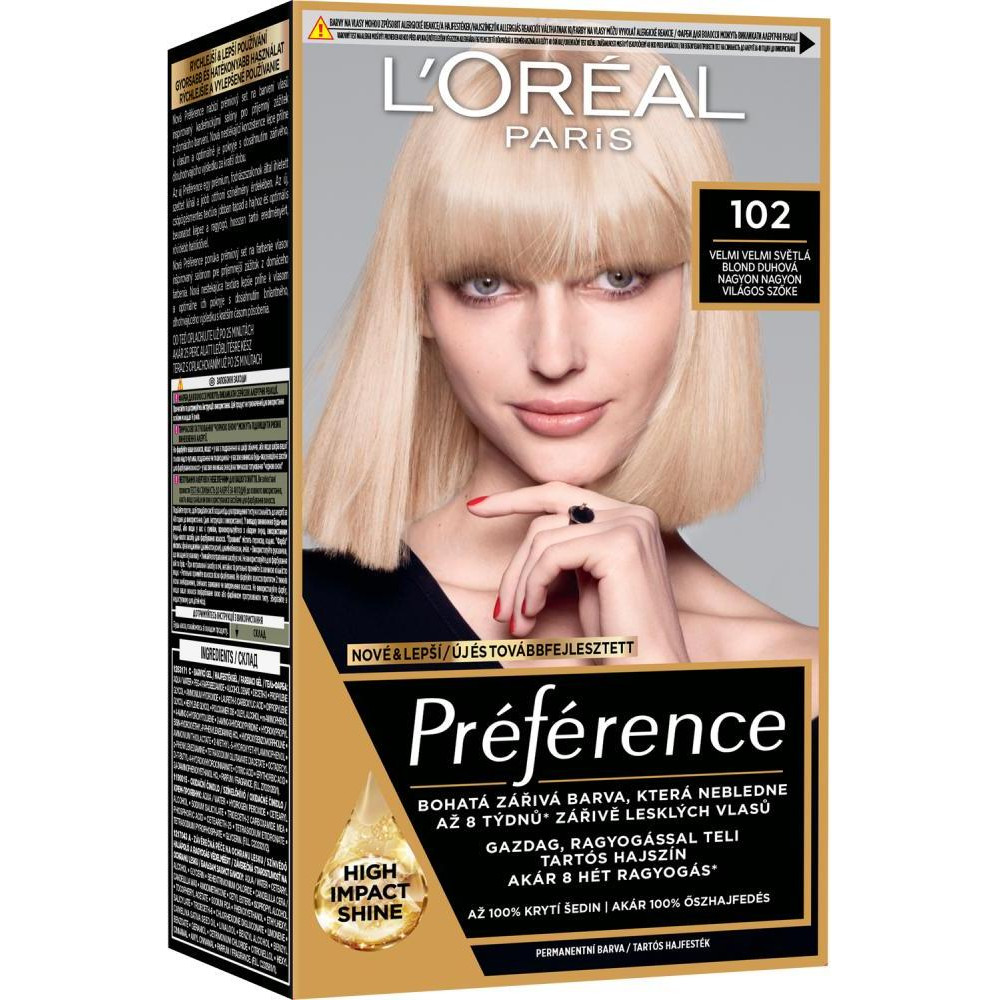 L'Oreal Paris Фарба для волосся  Preference 102 Iridescent Pearl Blonde (3600521434772) - зображення 1