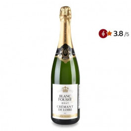   LaCheteau Вино ігристе Blanc Foussy Cremant de Loire Brut White, 0,75 л (3483827111178)