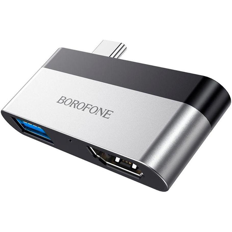 Borofone Adapter USB-C to HDMI + USB3.0 DH2 - зображення 1