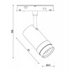 Kloodi Світильник магнітний трековий  KDMG-FOCUS45 12W 3K BK - зображення 3